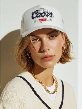 Coors White Trucker Hat